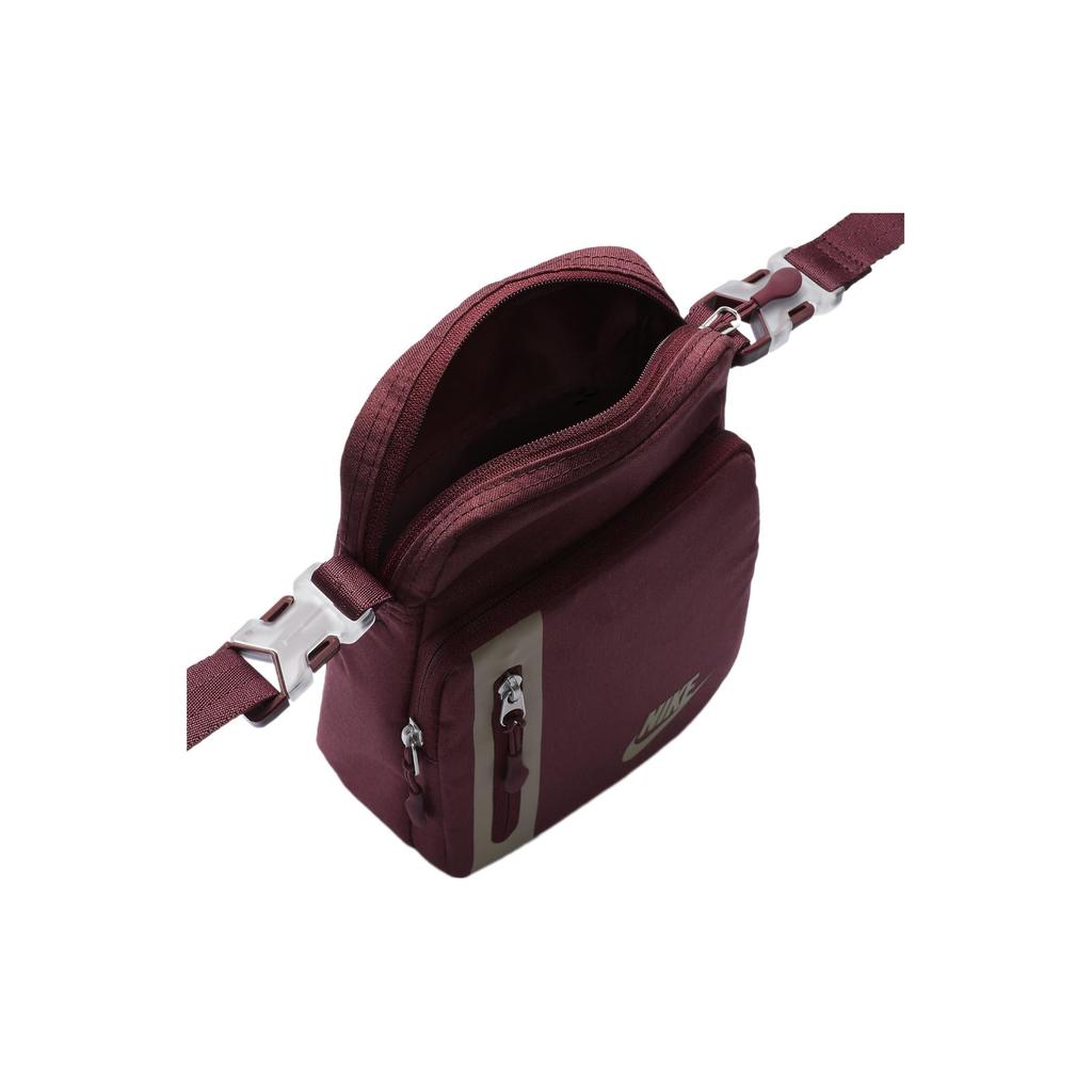 Nike Adjustable Shoulder Strap U-Shaped Zipper Handbag Unisex Shoulder Bag Dark-Red DN2557-681