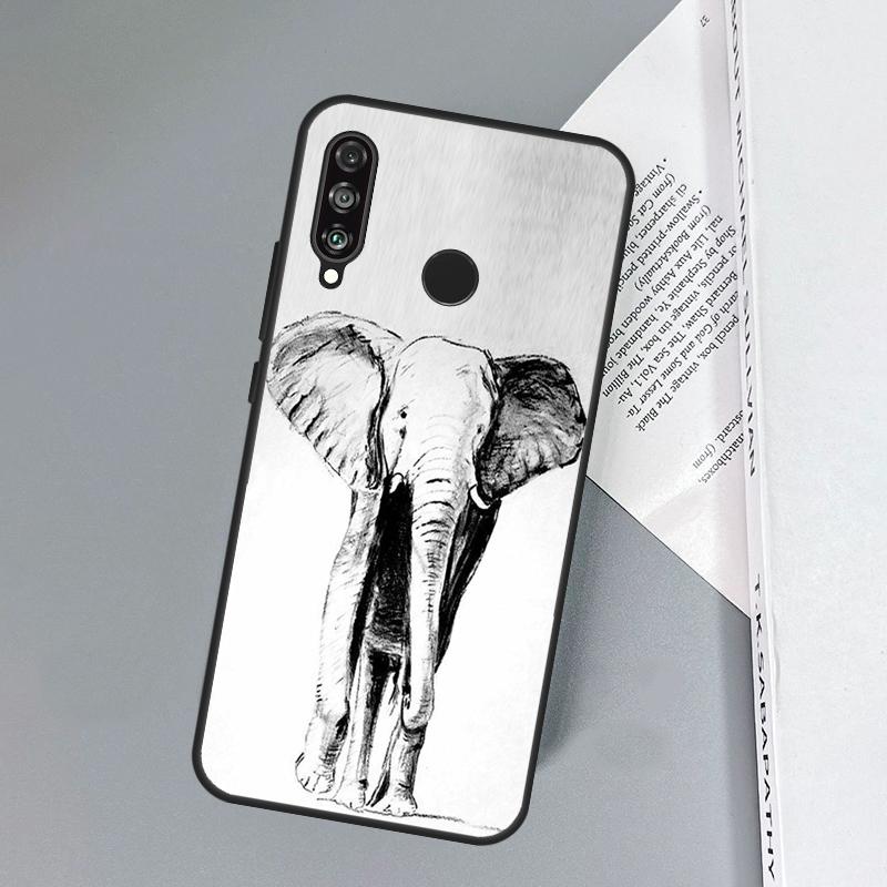 Elephant Theme Print For Huawei Nova 11i 12i 12s 8i 7i Y73 Y70 Y90 Y60 Y72 Y61 Y91 9 10 SE P30 Pro P40 Lite Case