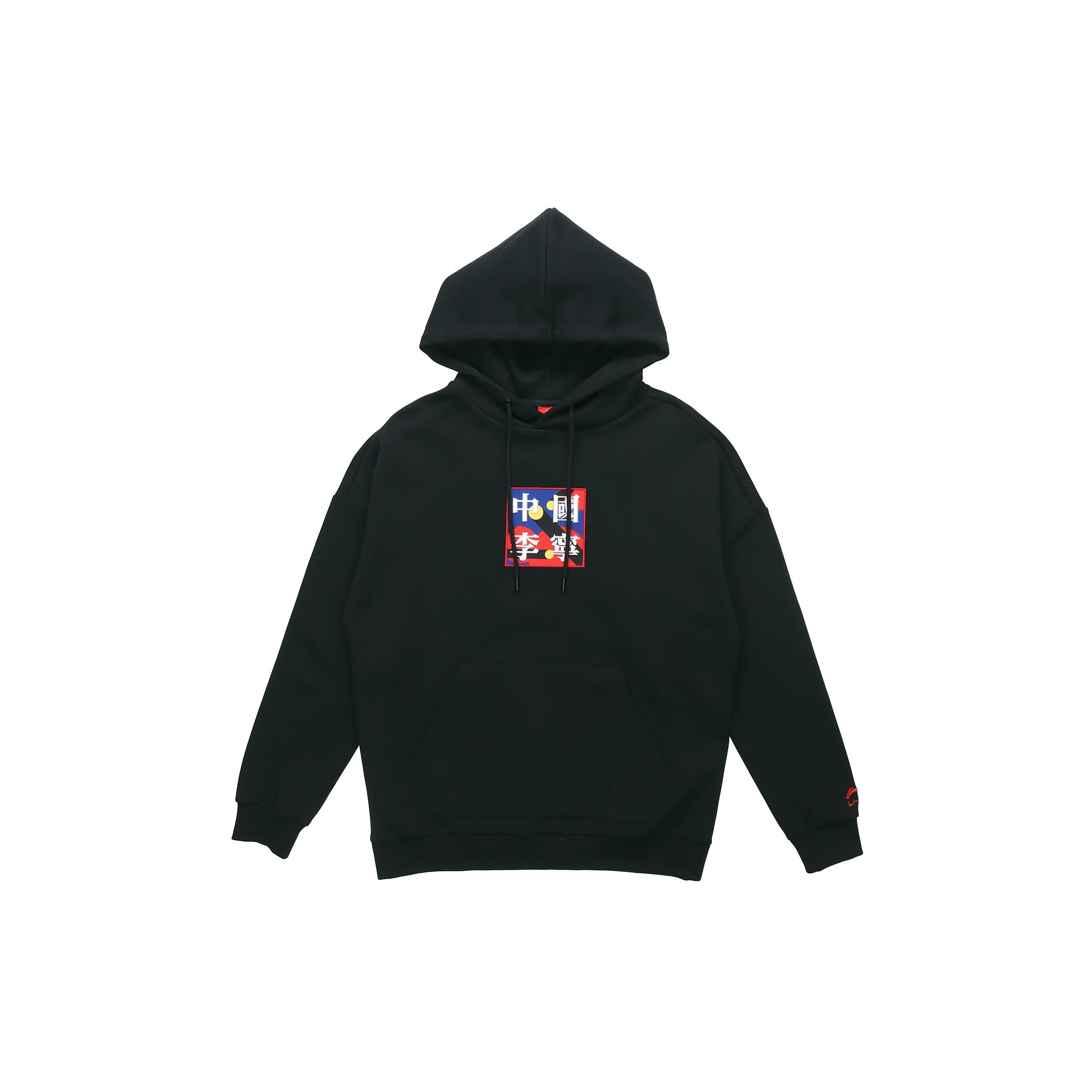 Li-Ning Graphic Hoodie Paris Fashion Week Black Men s AWDQ351-2 S