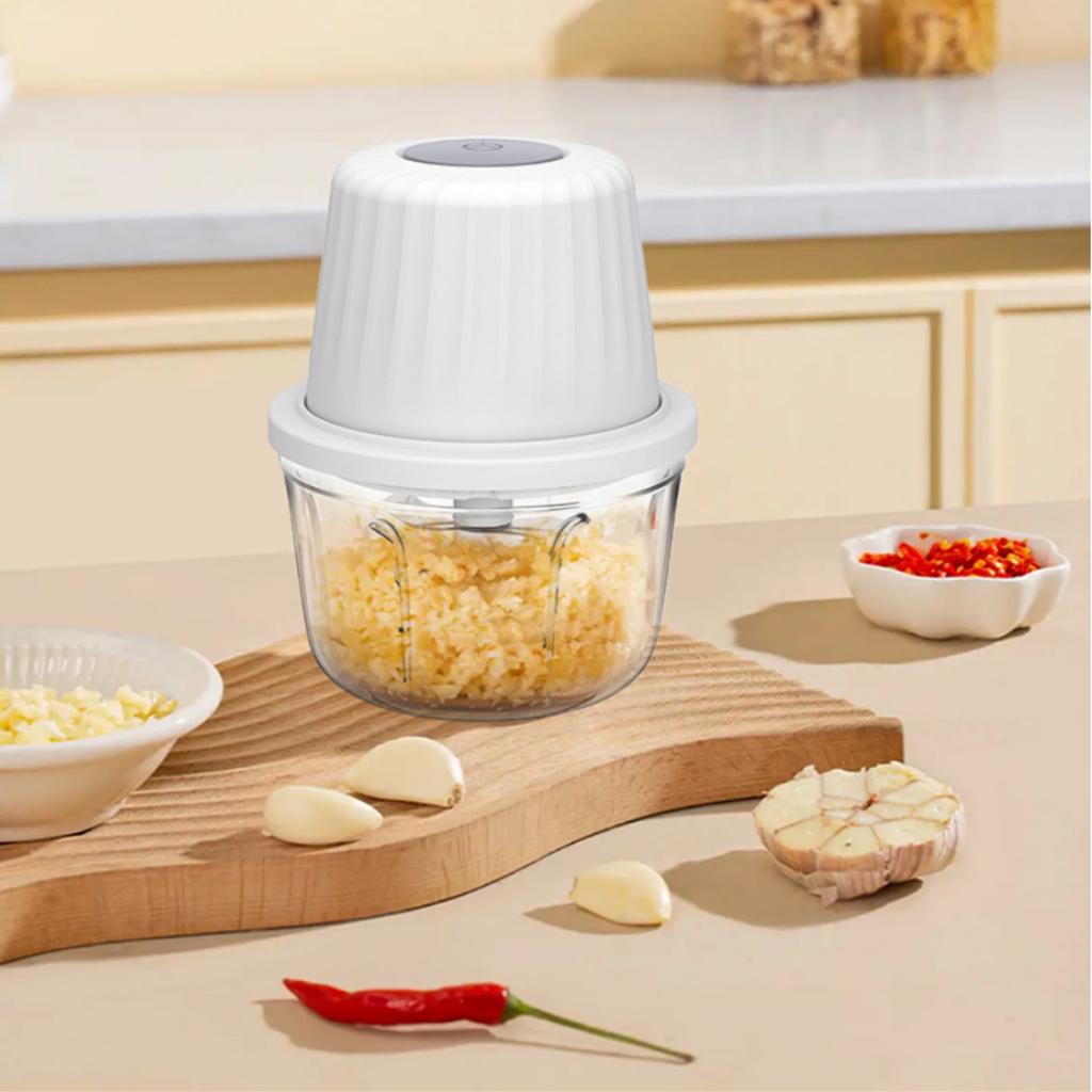400ml Electric Garlic Chopper USB PS 6 Blades Garlic Beater Meat Grinders Portable Veggie Chopper Food Crusher Garlic Mincer