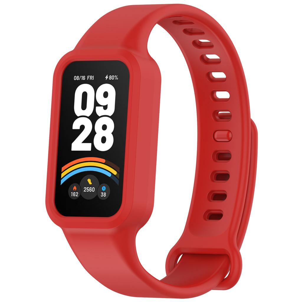 Pro Xiaomi Band 9 Active Náramek Vysoce kvalitní Měkký Silikon Jednobarevný Integrovaný Řemínek Pro Xiaomi Band 9 Active