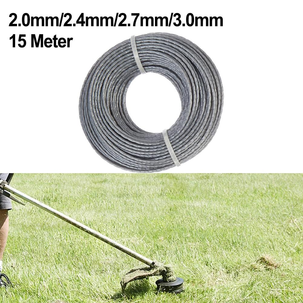15 Meter Line Spool Mowing Line 1pc 2/2.4/2.7/3.0mm