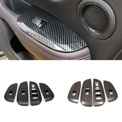 Panneau de commande de fenêtre en carbone ABS, couvercle de commutateur de levage en verre, garniture de voiture pour Honda Version américaine HR-V HRV 2023, accessoires