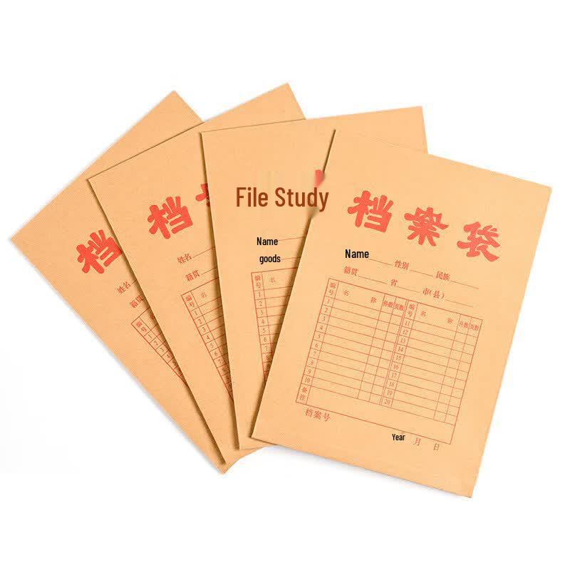 A4 Kraft Paper Archive File Bag