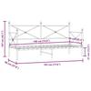 VidaXL Daybed Without Mattress White 90x190 Cm Steel, Sofa Bed, Comfortable Sofa Bed, Daybed with Mattress, Bed 4104681