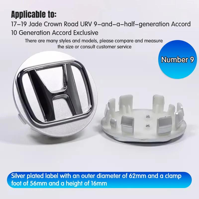 58MM/69MM Car Styling Wheel Center Hub Caps Cover Replacement Accessories For Honda CITY CIVIC Mugen Pilot Type R Type S Insight