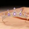 Princess Rhinestone Crown Hair Accessories for Girls - Wedding, Birthday, Performance Headdress, Crystal Headband