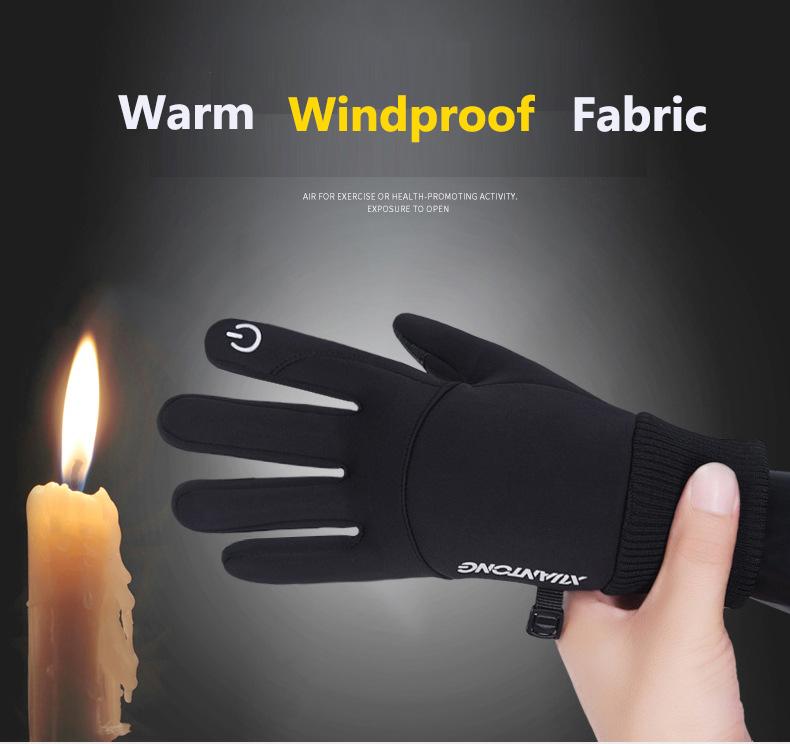 Winter Waterproof Men's Gloves Touchscreen Windproof Sports Fishing Driving Motorcycle Ski Non-slip Warm Cycling Women Gloves