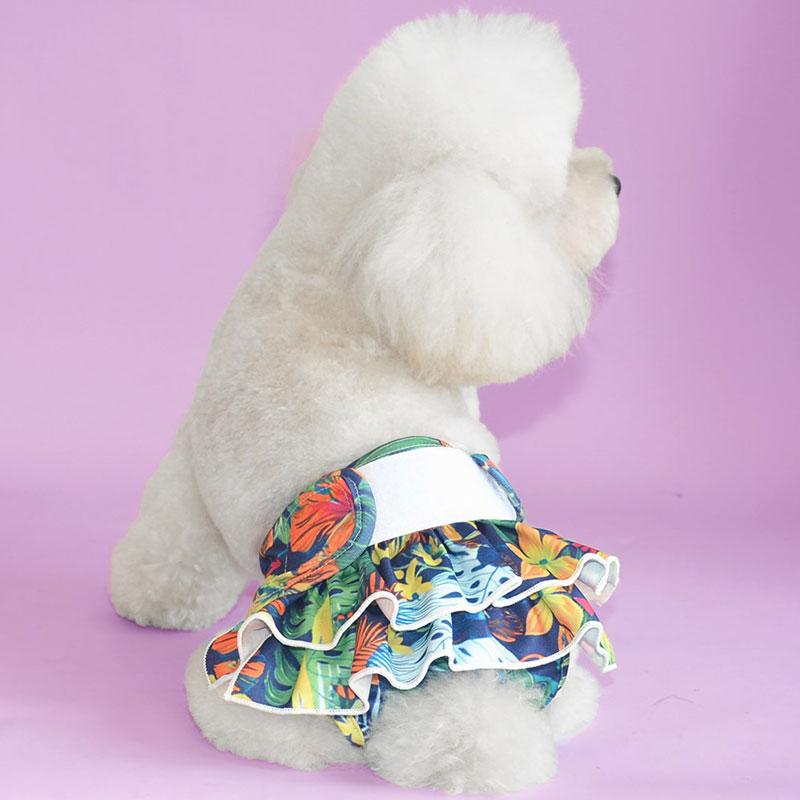 

Female Dog Safety Pants Pet Mesh Physiological Pants With Washable Hemline Menstrual Period Anti Harassment Sanitary Pants S зелений