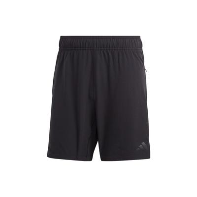 Workout Knurling Shorts With Solid Color Logo Men Bottoms Black IL1418