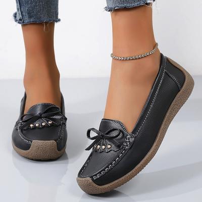 Codzienne Damskie Buty Płaskie z Miękkimi Podeszwami i Miękkimi Cholewkami, Duże Rozmiary Buty Mokasyny