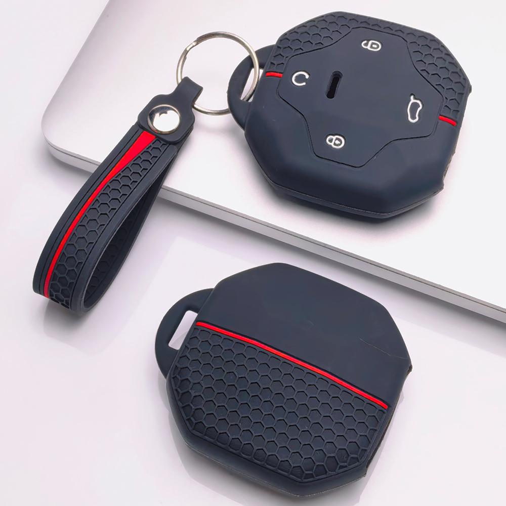 Key Fob Cover Keychain for Jetour Shanhai T2 L9 T3 Traveler Dashing Anti-Scratch Surface Shockproof Structure Soft Grip Texture Easy Install Design