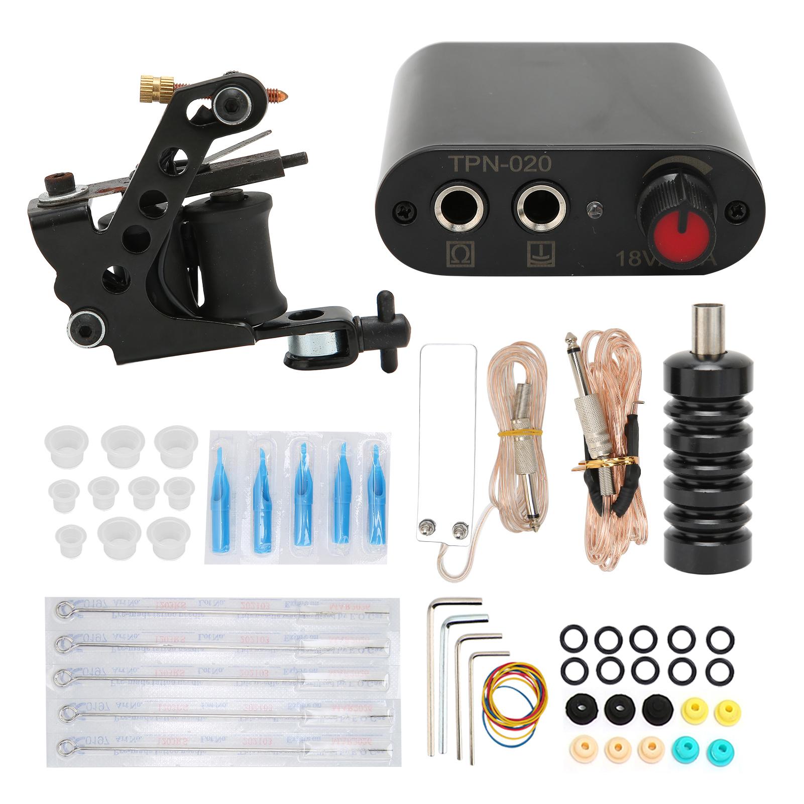 

Стартовый набор для тату-машинки Профессиональный Полный Индукционные тату-машинки Блок питания Набор для практики EU Plug