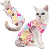 Cat Surgery & Weaning Suit: Anti-Lick Spay/Postpartum Wear for Spring & Summer, Four-Legged Design.