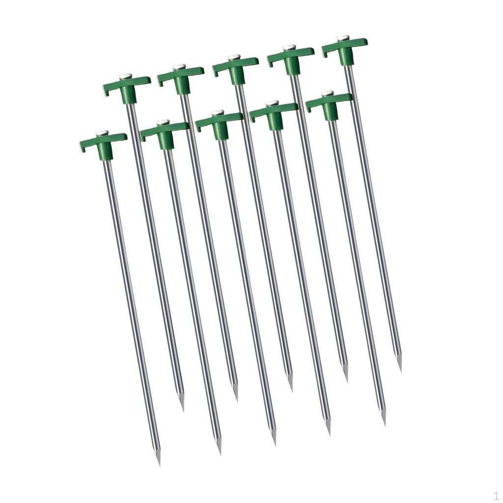 10er-Pack Erdnägel für Zelte, Metall-Überdachungsanker, Zoll-Installation für den Außenbereich