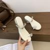 Fashion Glitter Slides Slippers Casual Shoes Summer Clogs Woman Square Heel Rubber Flip Flops Jelly Luxury Beach Block Hawaiian Crystal
