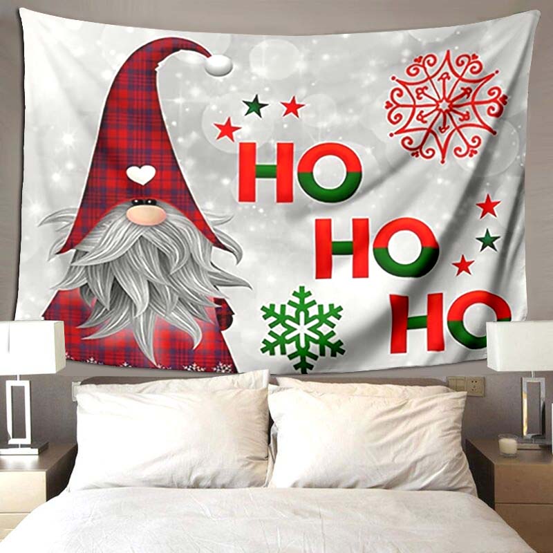 Beach Blanket Living Room Decoration Bedroom Background Cloth Santa Red Riding Hood Gnome Cute Tapestry Wall Hanging