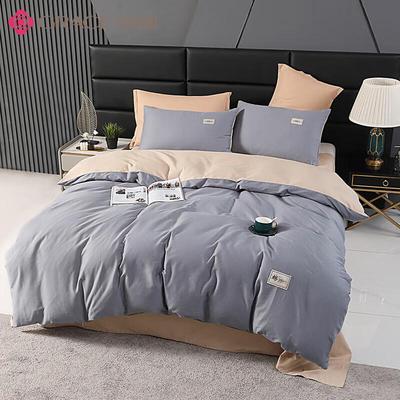 Jelyab Einfacher Stil 4-teiliges Bettwäsche-Set