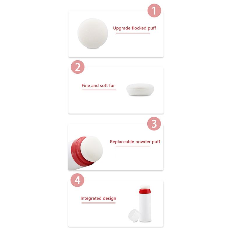 Baby Powder Puff Bottle Loose Powder Bottle Talcum Powder Bottle Loose Powder Bottle For Trip Storage Powder(Cap, Random Color)