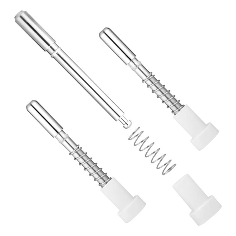 12pcs Steel Window Screen Retainer Pin with White ABS Caps Spring Loaded Security Fasteners Quick Fixing for Screens