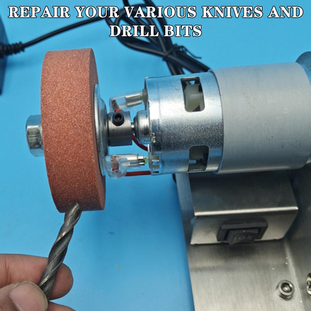 Electric Sanding Polishing Grinding Machine EU plug Mini Belt Sander Electric Sharpener 7 Variable Speed Grinding machine