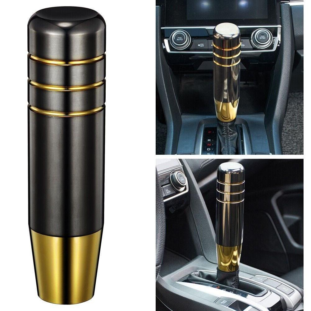 Adattatore in Lega di Alluminio Nero Oro Pomello Leva Cambio Auto Manuale