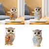 Owl Statue Shelf Decor Office Ornament Bedroom Modern Table Desk Cute Living Room Gift for Birds Lovers Sculpture Decoration