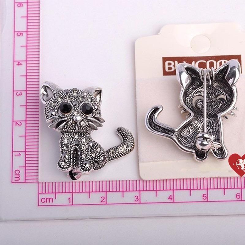 

Милые маленькие броши в виде кошки, ювелирные изделия в стиле пин-ап для женщин, костюмы, шляпы, клипсы, старинное серебро