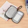 Portable Double Layer Digital Storage Pouch Travel Headphone Data Cable Storage Bag Solid Color Waterproof Travel Cable Bag