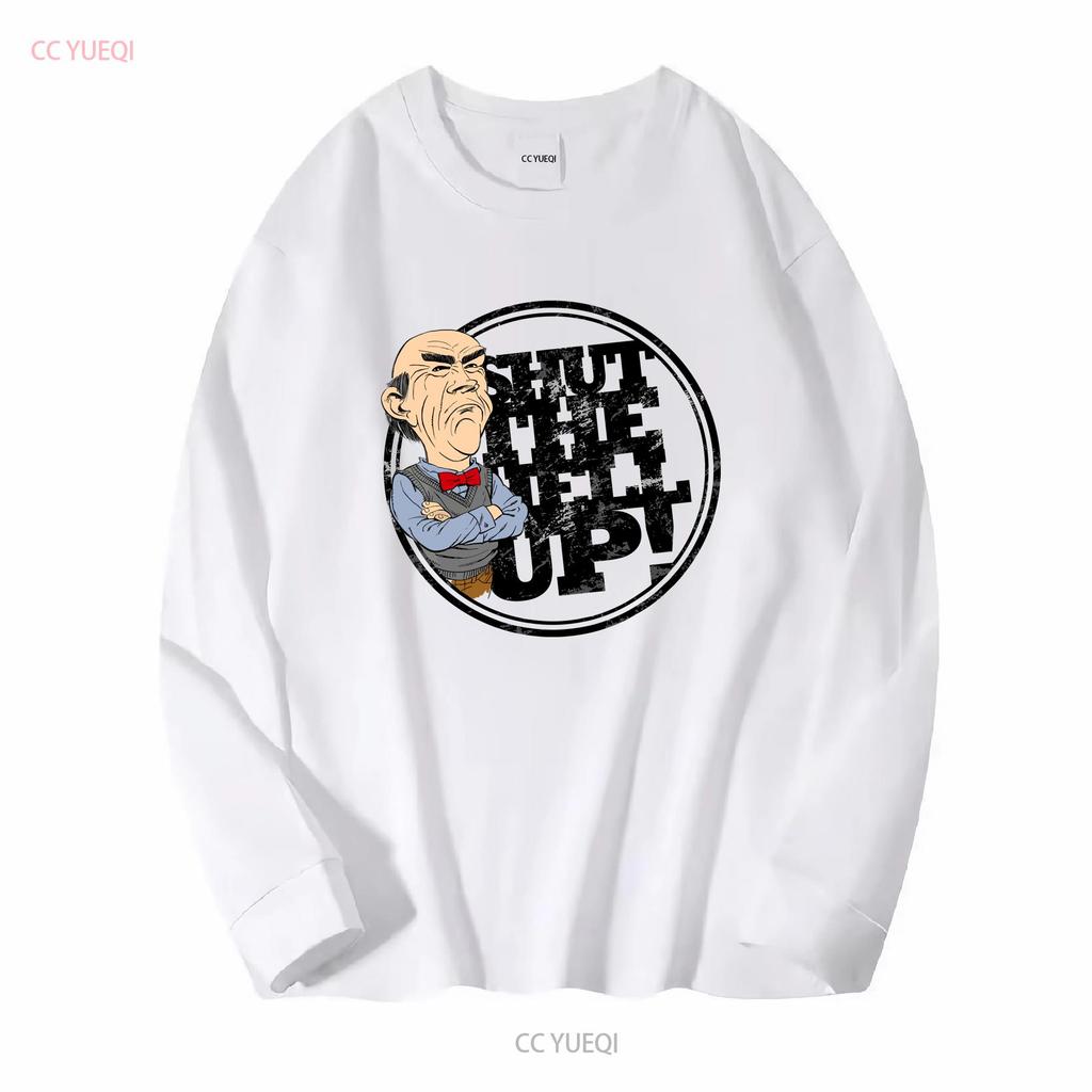 Jeff Dunham Shut The Hell Up Walter T Shirt Men Cotton Novelty Crewneck Vintage Washed Versatile Homme Designer Clothes