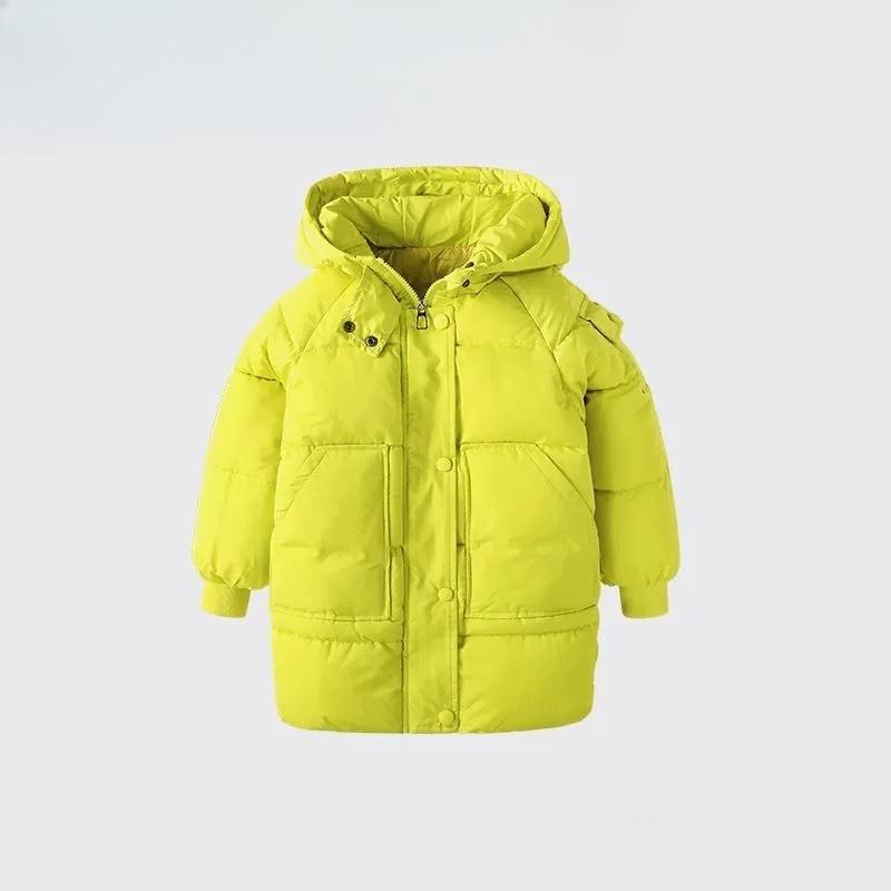 Winter Children's Jackets, Down Cotton-padded Jackets for Boys and Girls, Korean Version of The Mid-length Thickened Warmth