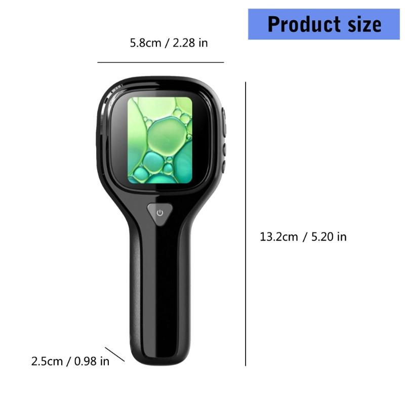 Easy Carry Pocket Magnifiers Build In LCD Display Small 2inch Screen Digital Magnifying Glass Plastic for Adults Kids