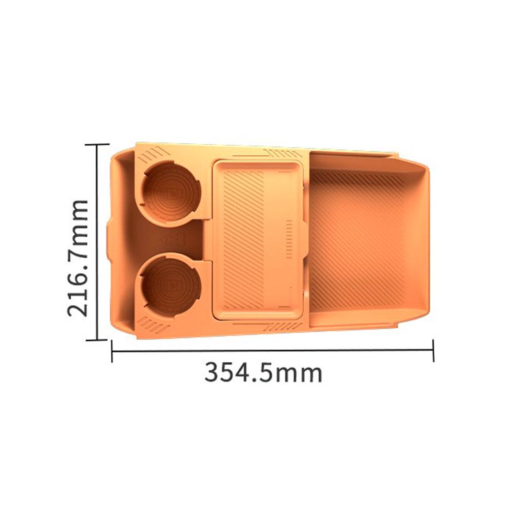 For GAC Aion V 2024 2025 2026 Silicone Storage Box Car Central Lower Layer Tray Multi-functional Stowing Tidying Accessories