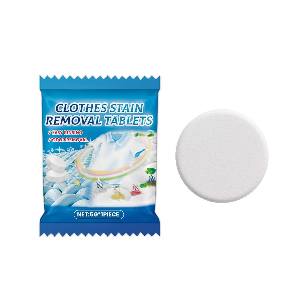 Laundry Tablets, Stain Remover For Clothes Laundry Strong Decontamination Detergent Powder Tablets For Underwear And Clothes 10pc