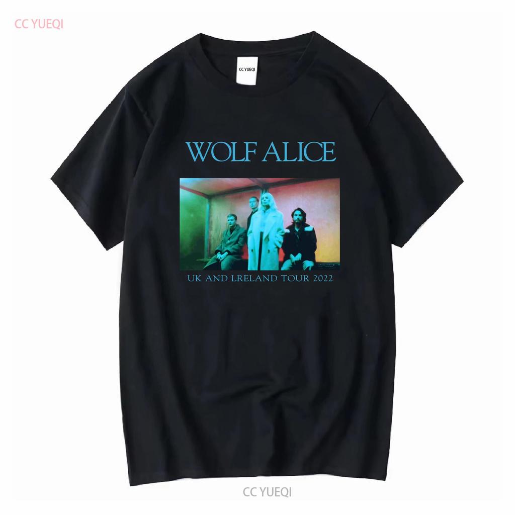 Wolf Alice Lipstick Tour T Shirt Cotton Black Unisex S To 5xl Hc1393 Vintage Washed Designer Clothes Stretched Stylish Homme Soft
