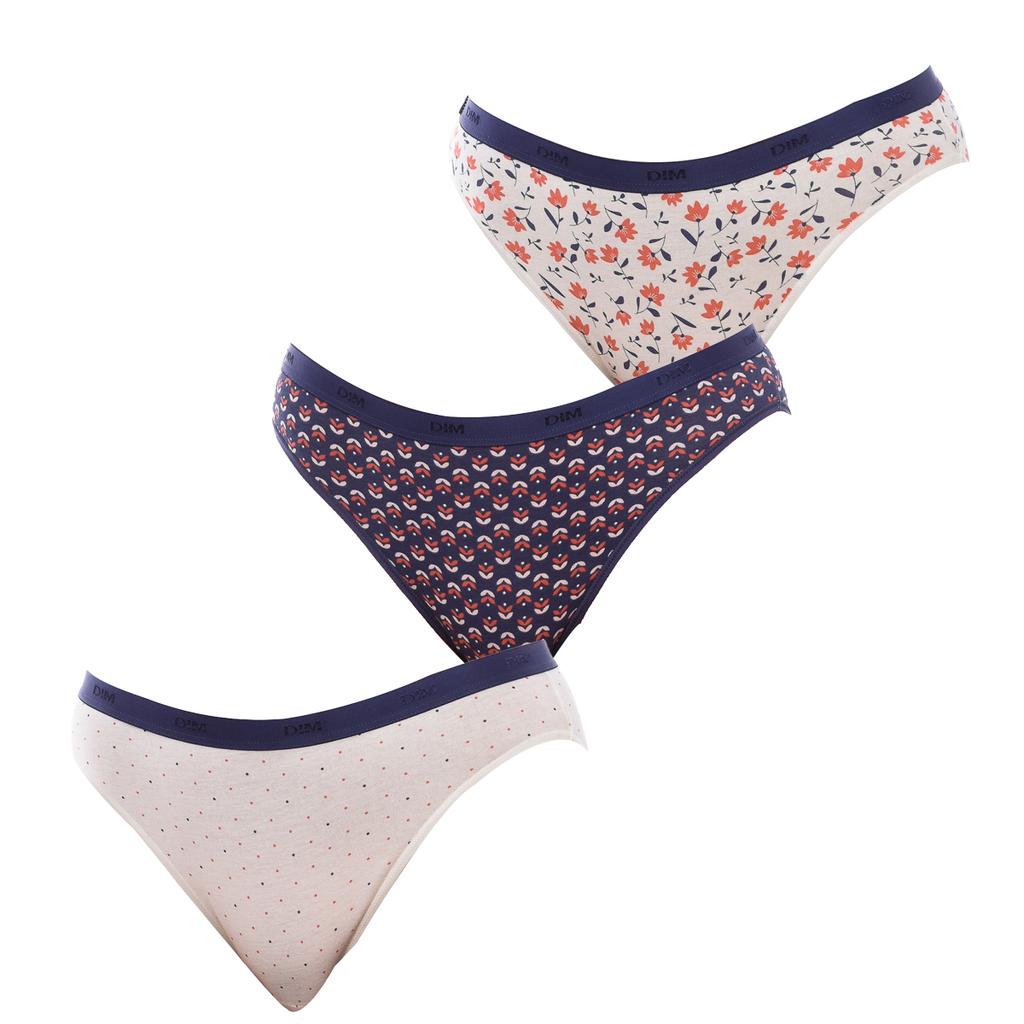 Pack of 3 Stretch Cotton Briefs D4C17 for Women