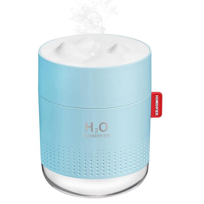 

Портативний міні-зволожувач 500 мл Маленький зволожувач холодного туману USB Персональний настільний зволожувач для дитячої спальні, подорожей, офісу, дому CHINA синій