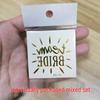 Team Bride Bachelorette Party Gold Foil Tattoo Stickers for Face or Body