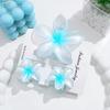 3Pcs/Set Sweet Flower Colroful Gradient Hair Claws Ponytail Cip Clamp Barrettes Hairpins For Women Girl Beach Hair Accessories
