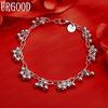 925 Sterling Silver Fashion Jewelry Grape Bead Bracelet Gift