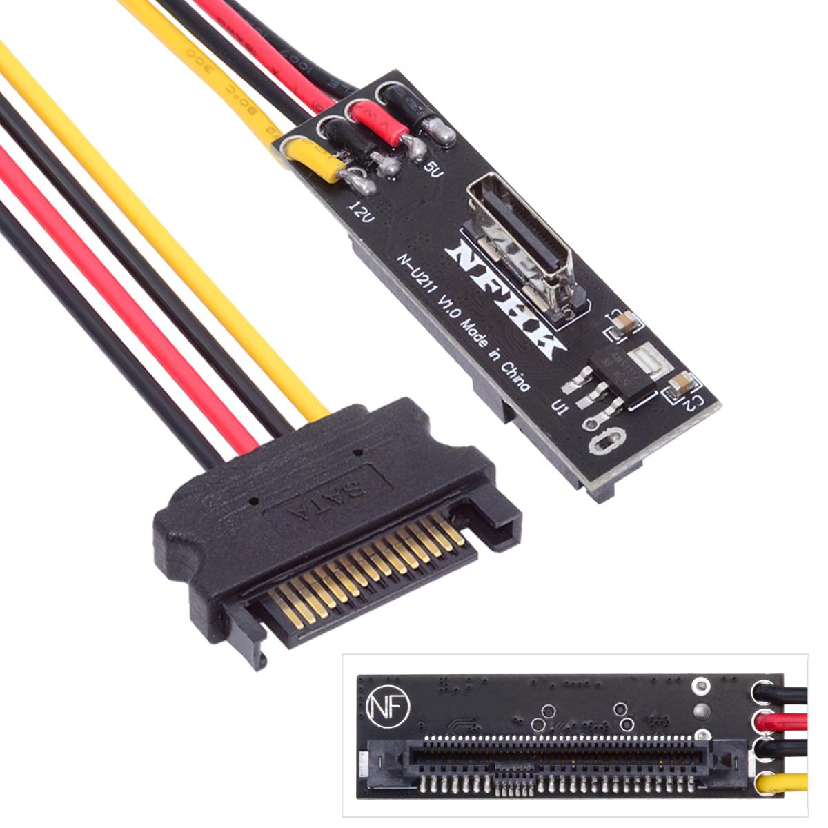 

Адаптер SFF-8611 Oculink Female SFF-8612 до U.2 U.3 SFF-8639 NVME Pcie PCI-Express SSD для материнської плати As Shown A