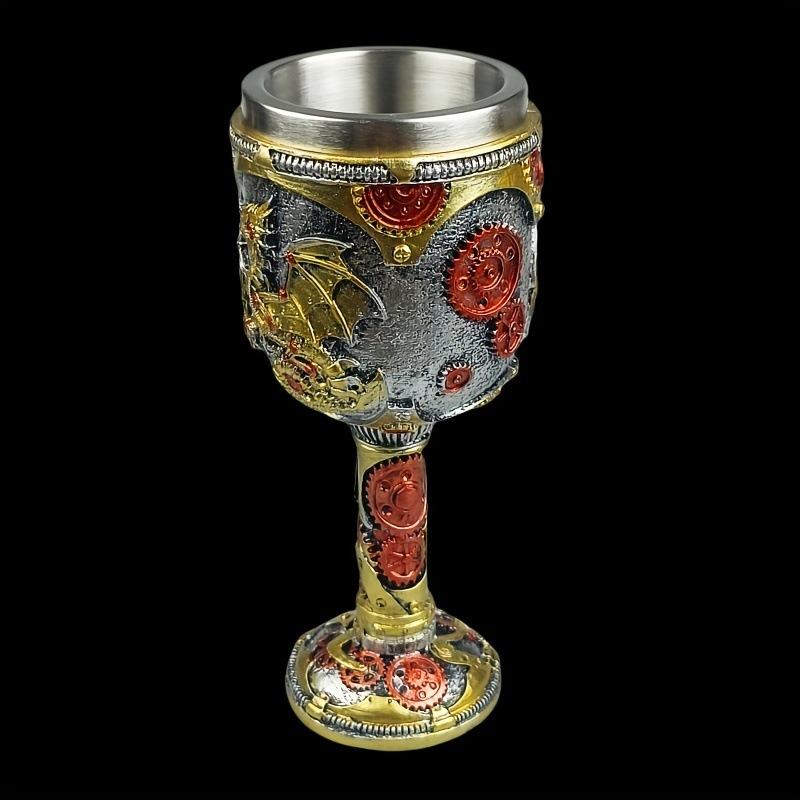 Creative Feilong Stainless Steel Mug Personalized Retro Drinking Cup Faucet Goblet