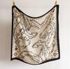 Light Luxury Retro Large Square Scarf Cotton and Linen Feeling Simulation Silk Versatile Herringbone Velvet Shawl Scarf Printed Headscarf Scarf