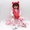 BZDOLL 48 CM 19Inch Full Soft Vinyl Baby Reborn Doll Toy for Girl Bebe Boneca Kid Dress Up Birthday Gift Toy