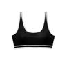 1011 New Solid Color Plus Color Matching U-shaped Neckline Fashionable Simple Sports Top Swimsuit Beach Bikini Single