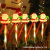 Solar LED Christmas Garden Courtyard Atmosphere Lights: Outdoor Ground Insert