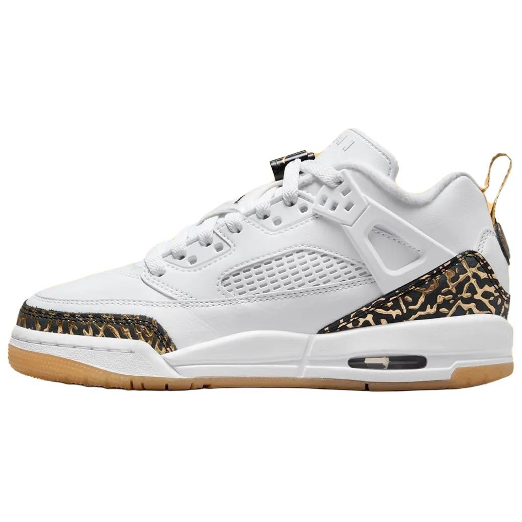 (GS) Air Jordan Spizike Low White Black Metallic Gold Kids HJ9022-100 EU 36