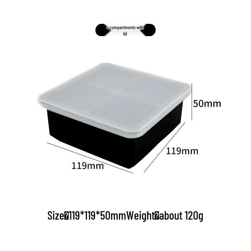 Silicone Skull Ice Cube Tray – Four-Connected Creative Halloween Mold