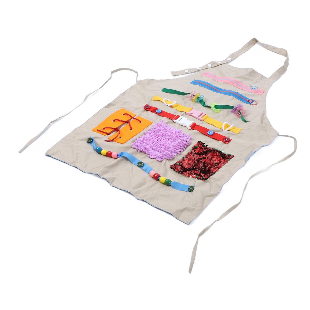 Elderly Dementia Apron Anxiety Relief Multifunctional Dementia Blankets Seniors Sensory Toy Apron