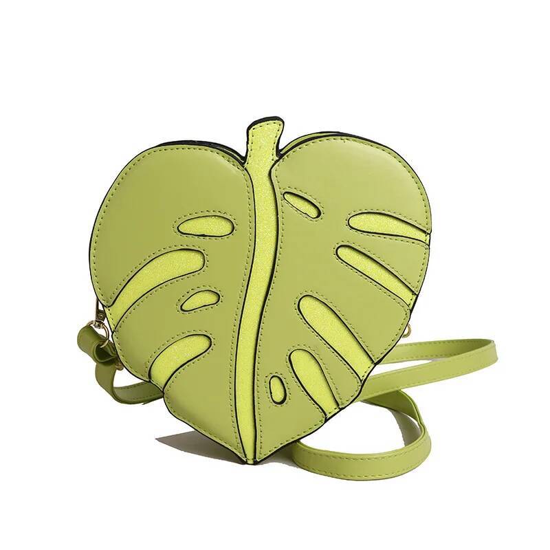 

Women s Bag Cute Maple Leaf Bag Funny Single Shoulder Crossbody Bag Irregular Small Bag PU Women s Bag